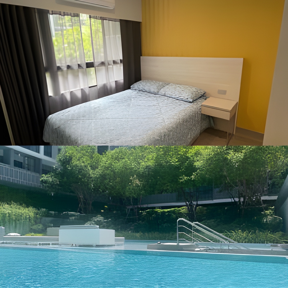 2DusitD2 Hua Hin - One bedroom with a beautiful view of the garden and pool