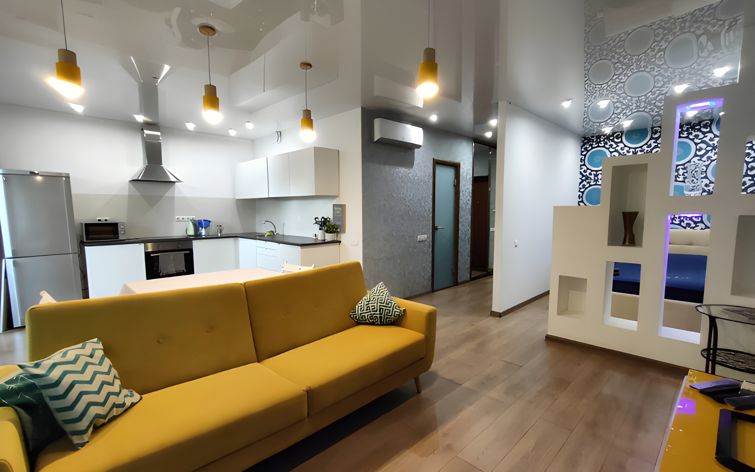 Apartamenty Gosti Lubat u metro Rasskazovka Zeltaa